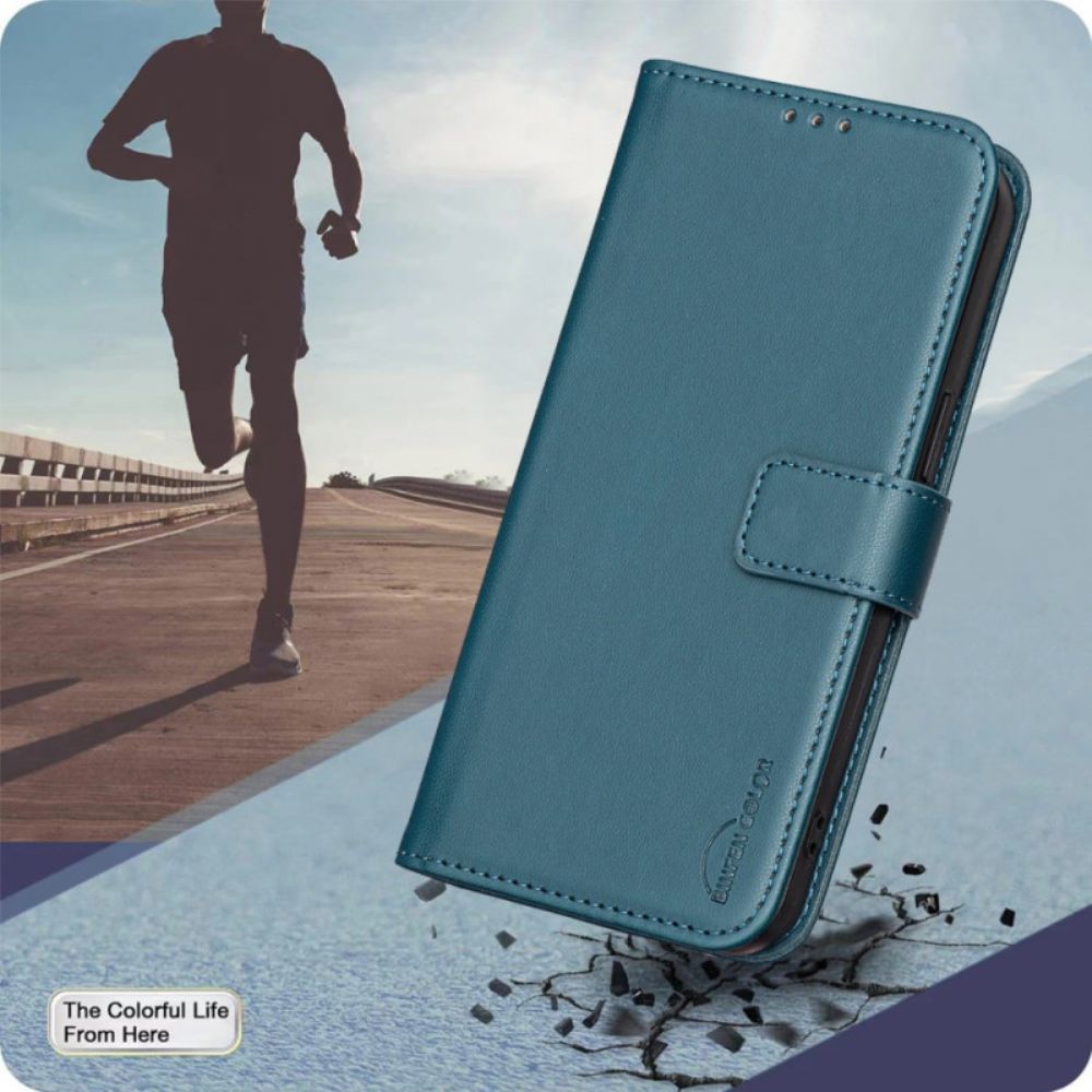 Leren Hoesje Poco X7 Pro 5g Binfen Kleur Bescherming Hoesje