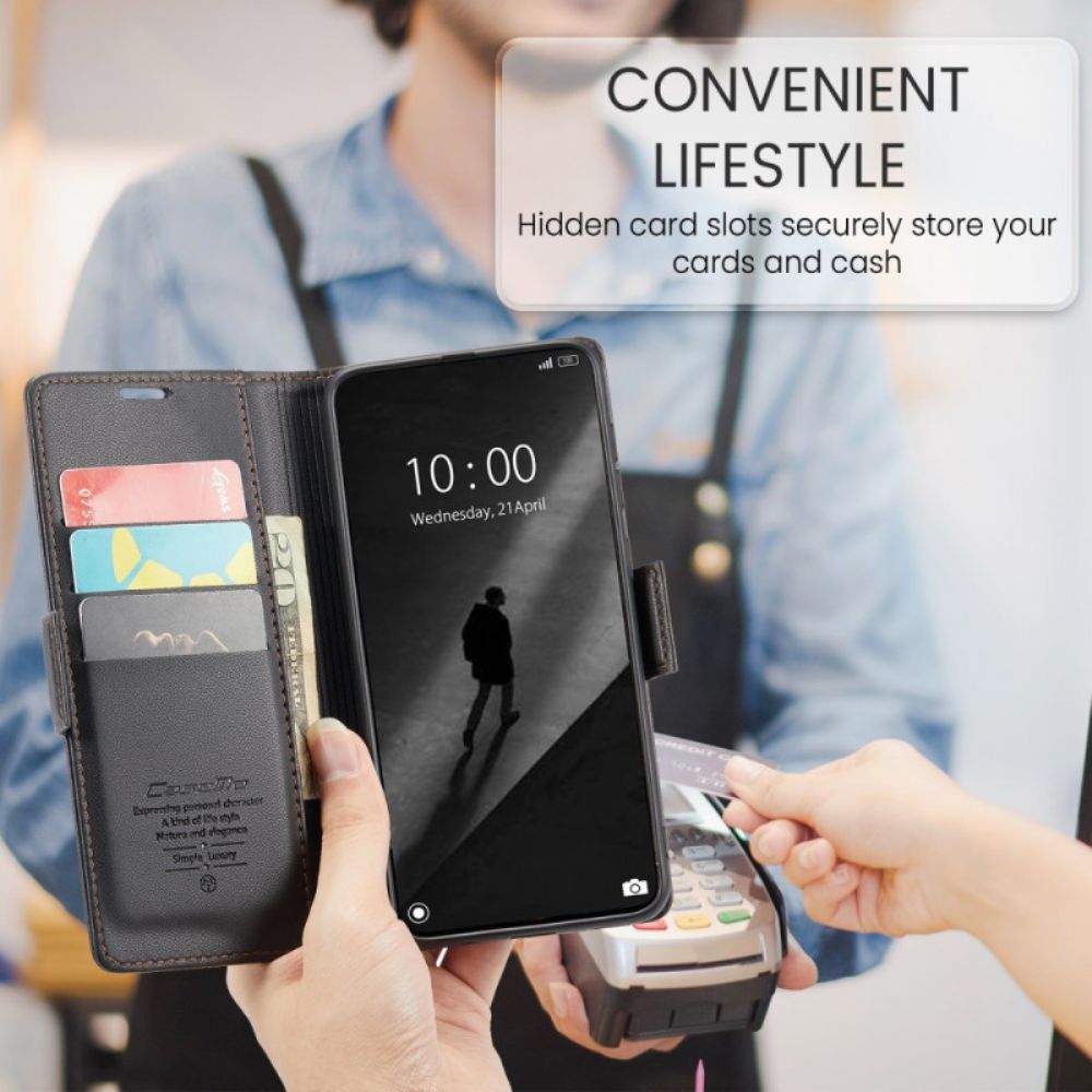 Leren Hoesje Poco X7 Pro 5g Caseme Bescherming Hoesje