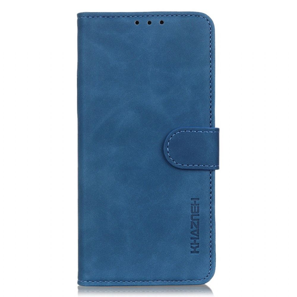 Leren Hoesje Poco X7 Pro 5g Khazneh Suède-look
