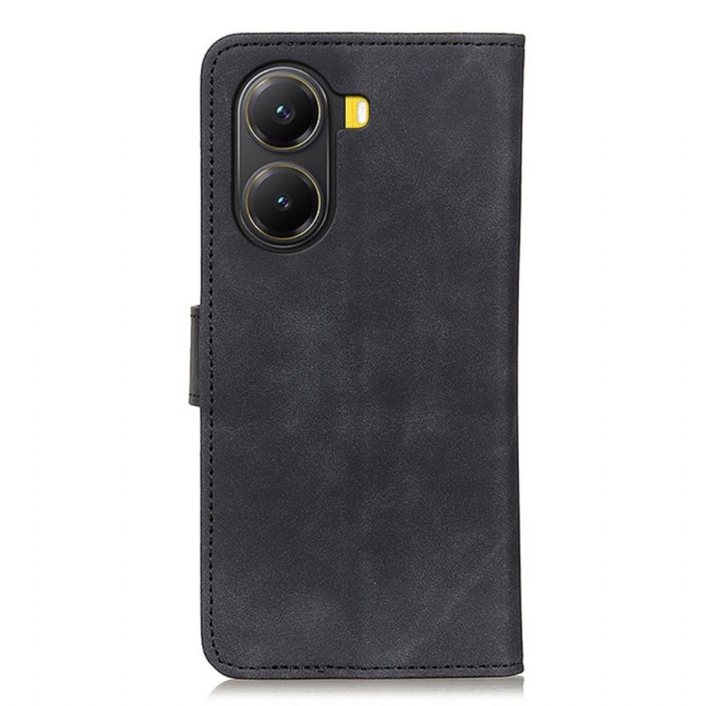Leren Hoesje Poco X7 Pro 5g Khazneh Suède-look