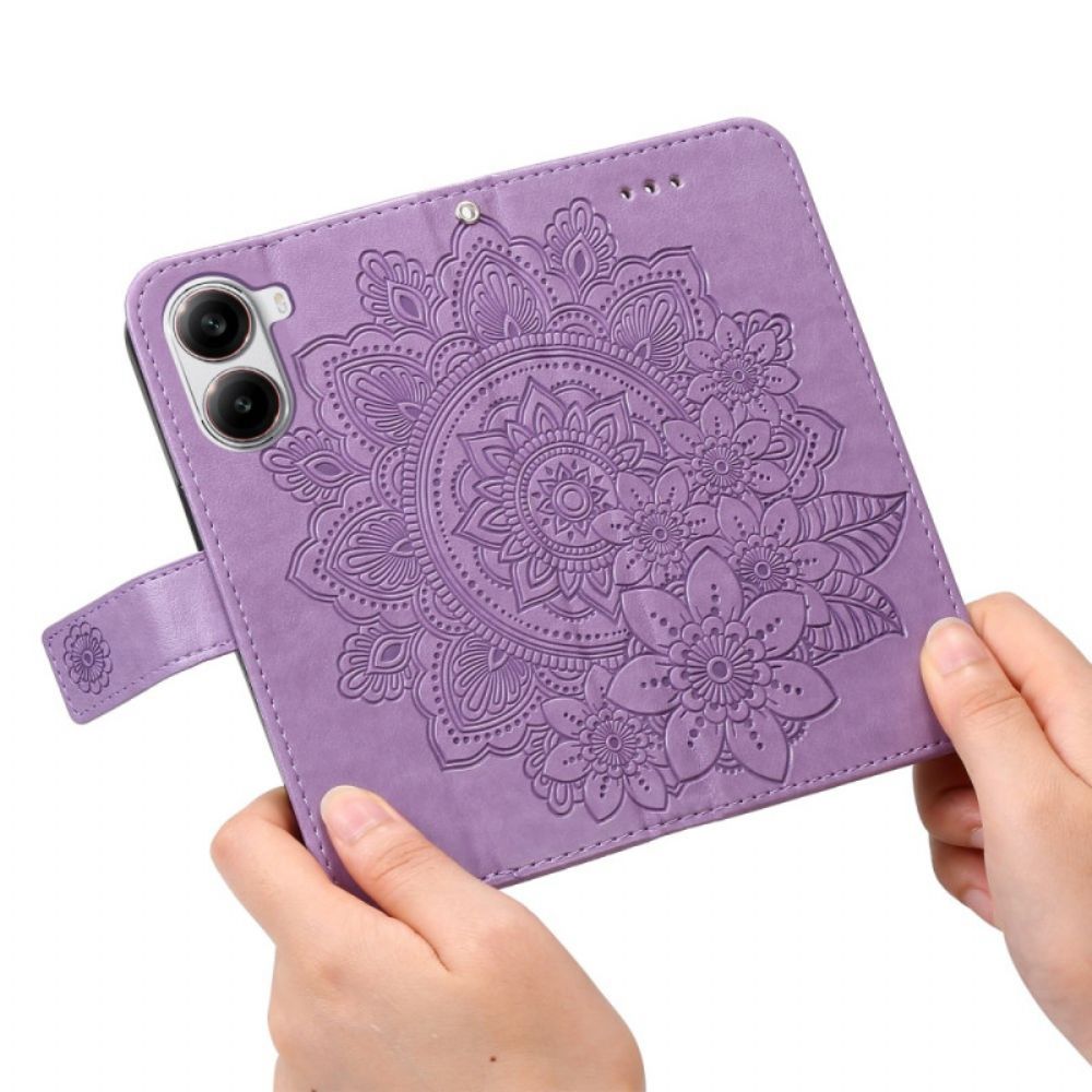 Leren Hoesje Poco X7 Pro 5g Mandala-print Bescherming Hoesje