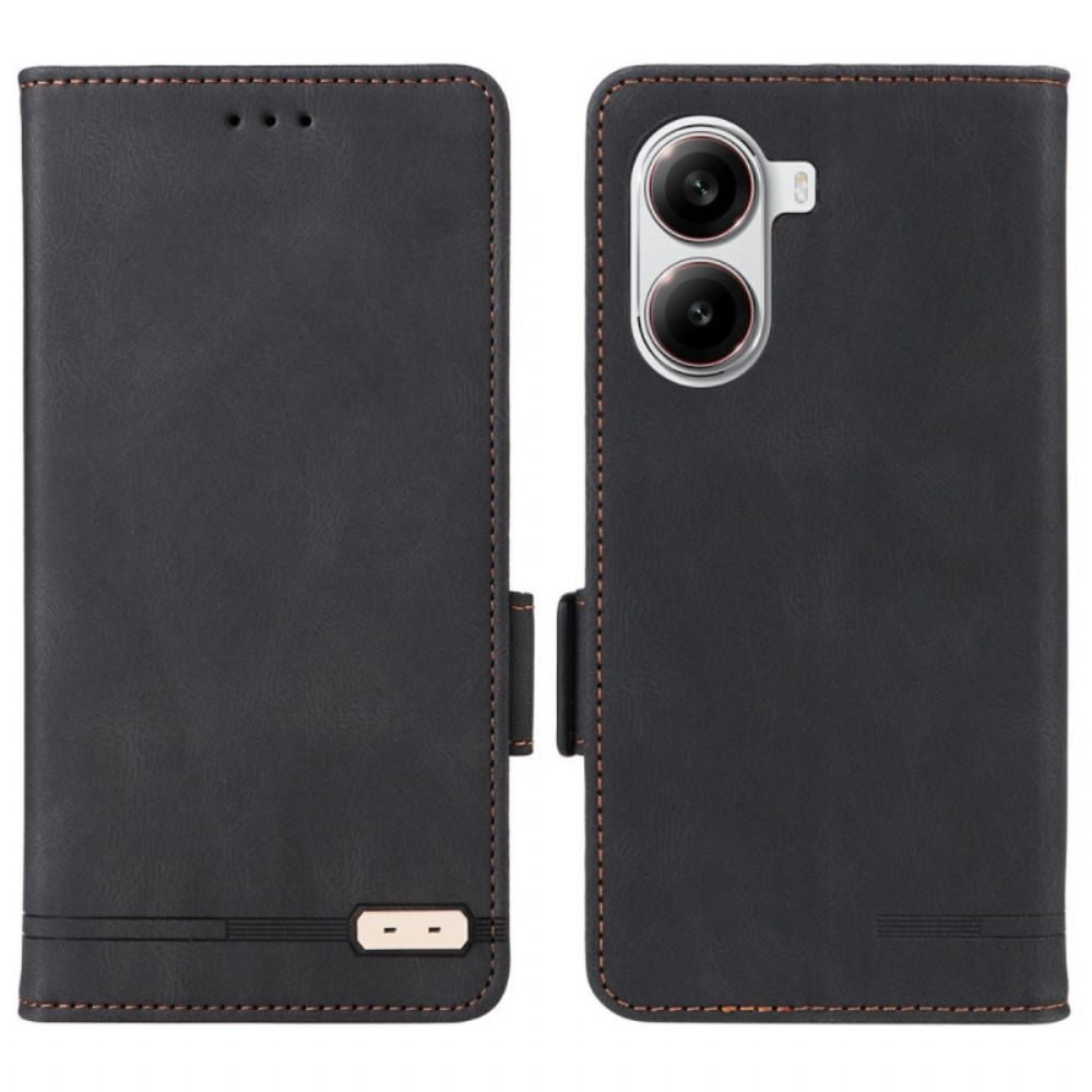 Leren Hoesje Poco X7 Pro 5g Retro Design Bescherming Hoesje