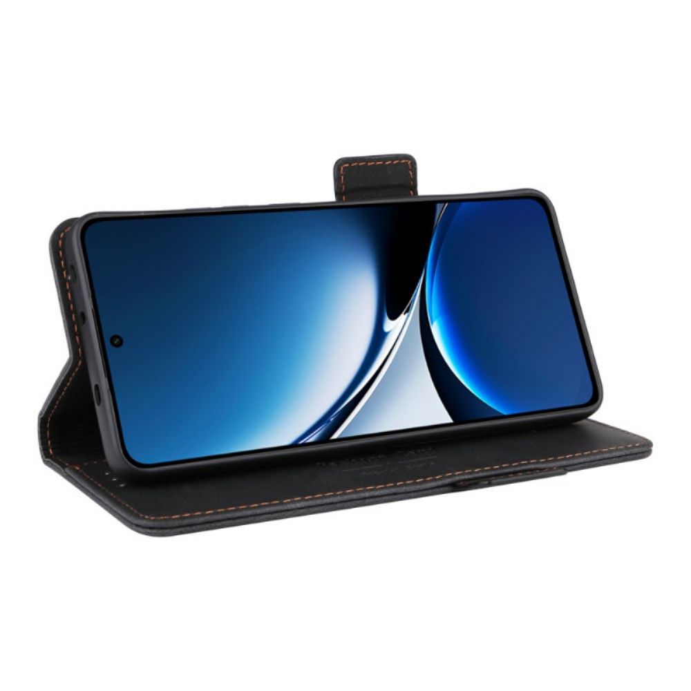 Leren Hoesje Poco X7 Pro 5g Retro Design Bescherming Hoesje