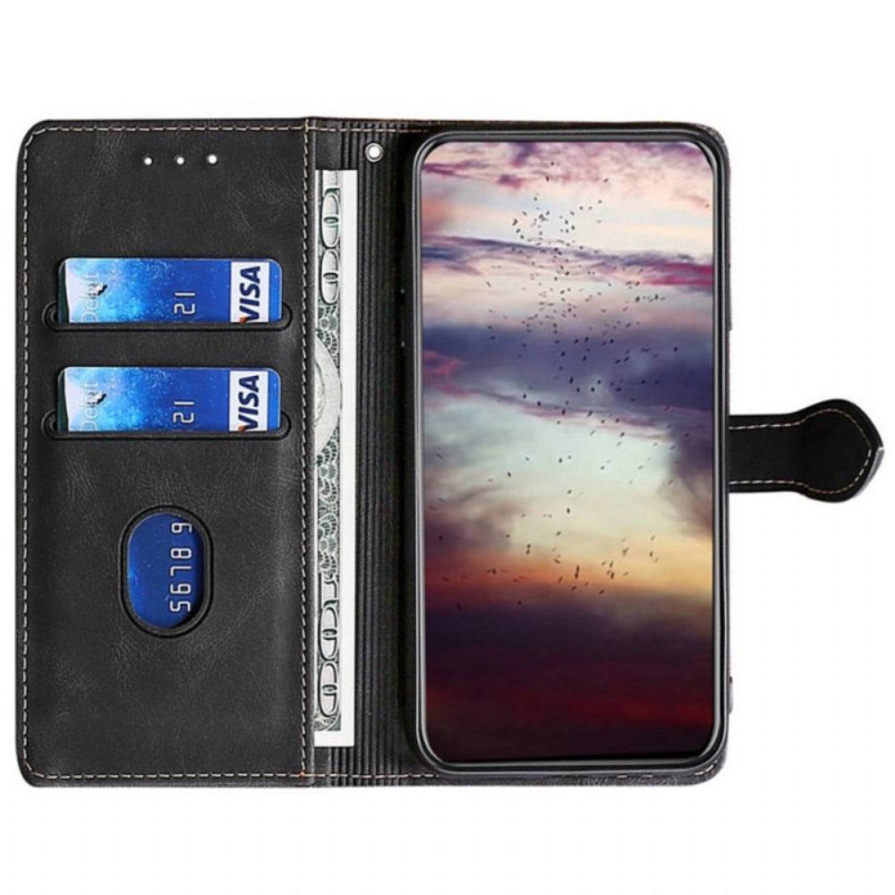 Leren Hoesje Poco X7 Pro 5g Retro Design Bescherming Hoesje