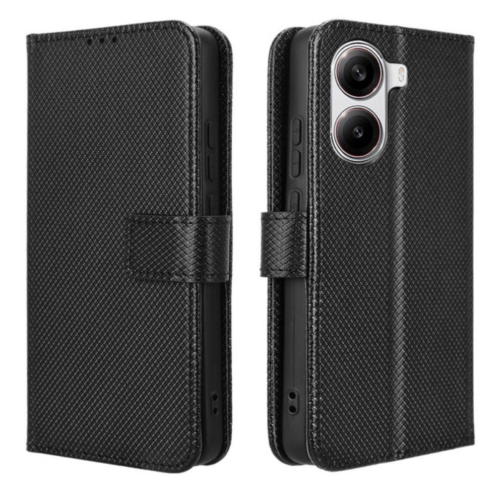 Leren Hoesje Poco X7 Pro 5g Sleutelkoord Met Stippen Bescherming Hoesje