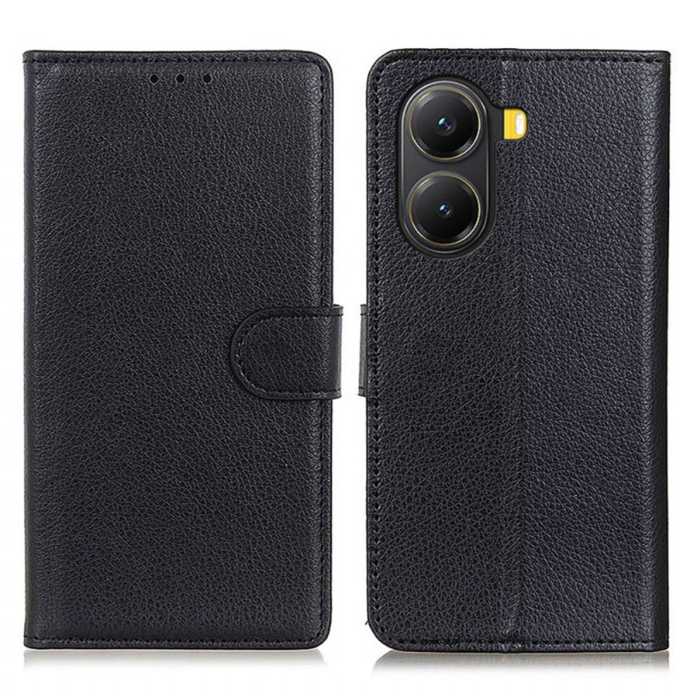 Leren Hoesje Voor Poco X7 Pro 5g Traditioneel Kunstleer