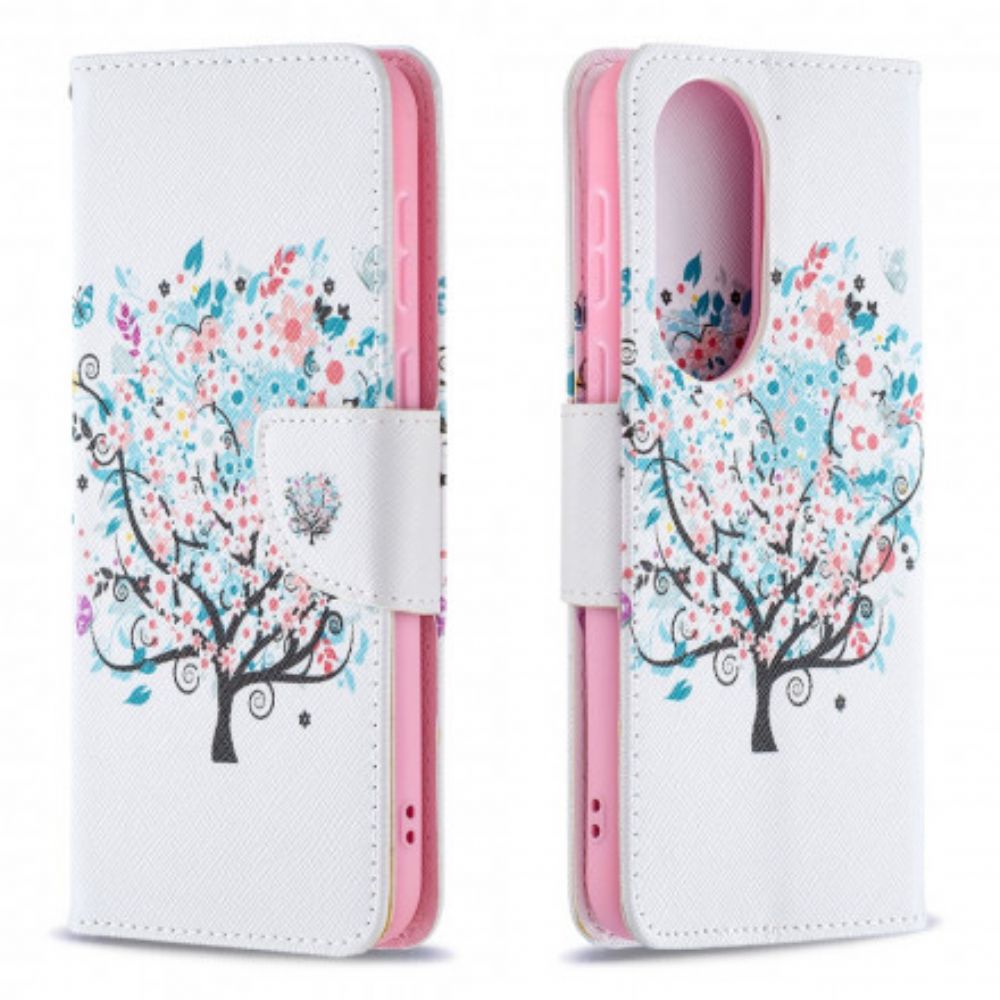 Folio-hoesje voor Huawei P50 Bloemrijke Boom