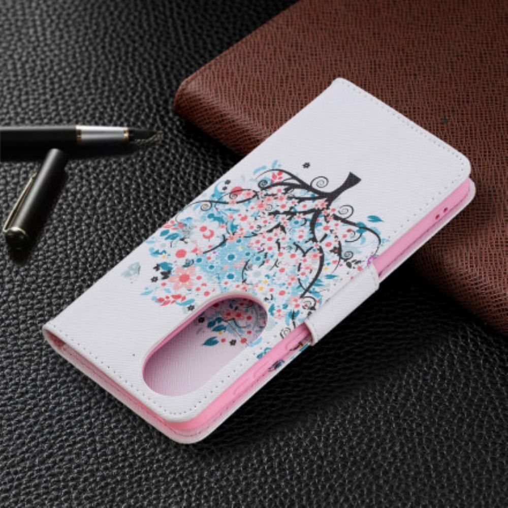 Folio-hoesje voor Huawei P50 Bloemrijke Boom