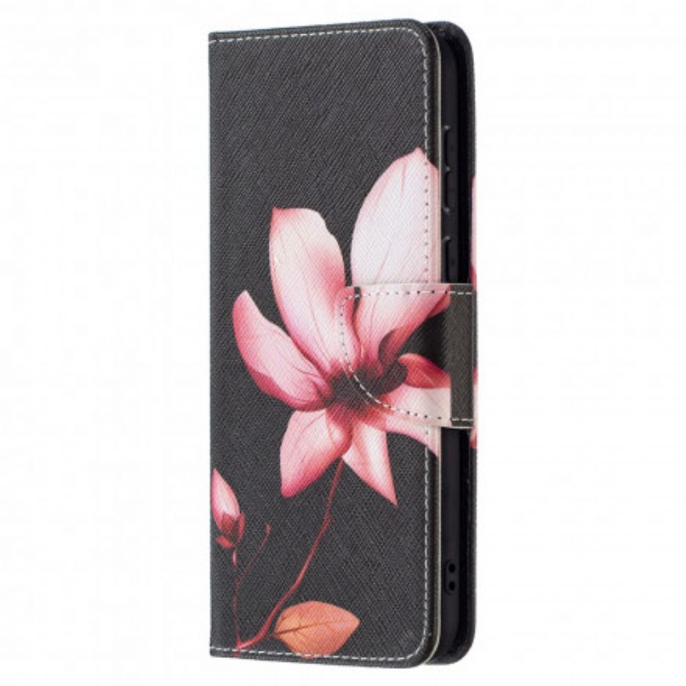 Folio-hoesje voor Huawei P50 Roze Bloem