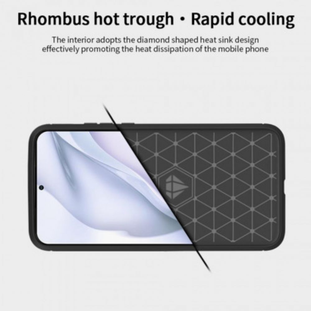 Hoesje voor Huawei P50 Mofi Geborstelde Koolstofvezel
