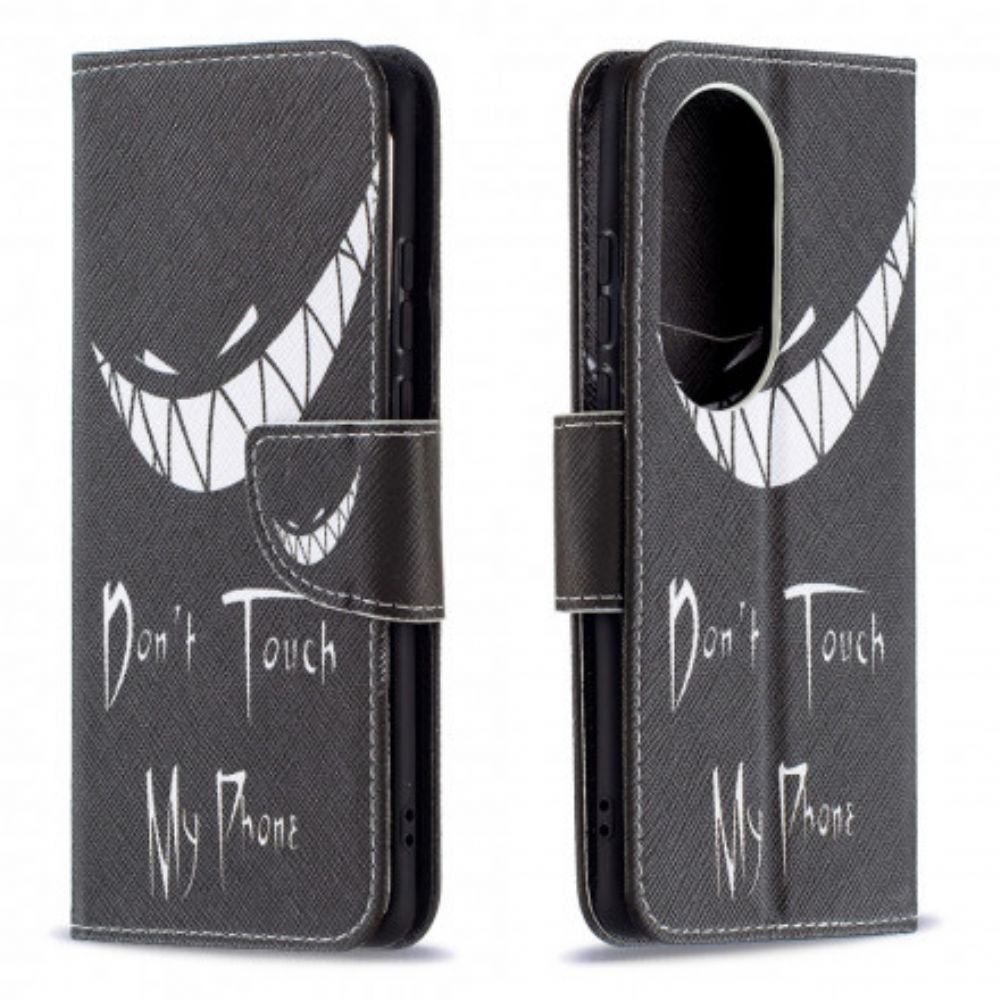 Leren Hoesje voor Huawei P50 Duivelstelefoon