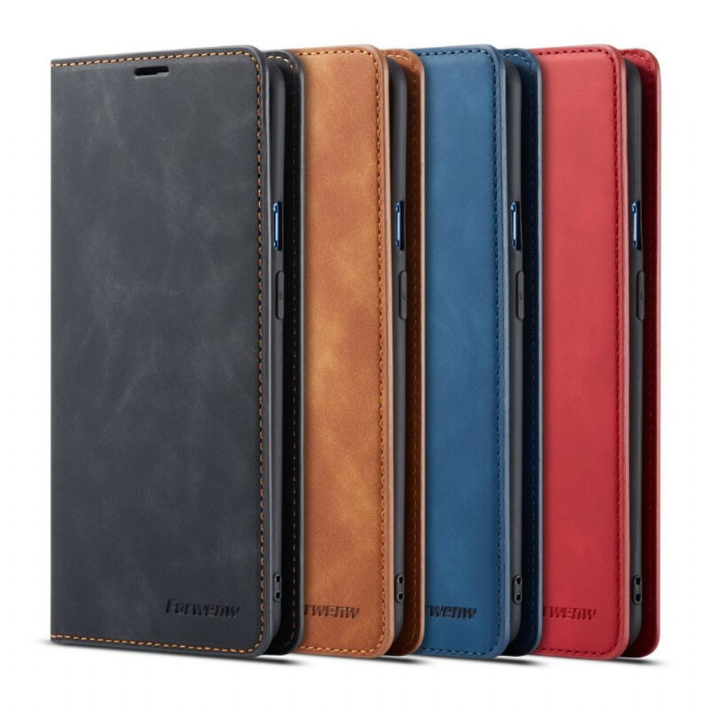 Bescherming Hoesje voor OnePlus 7 Folio-hoesje Lederen Effect Forwenw