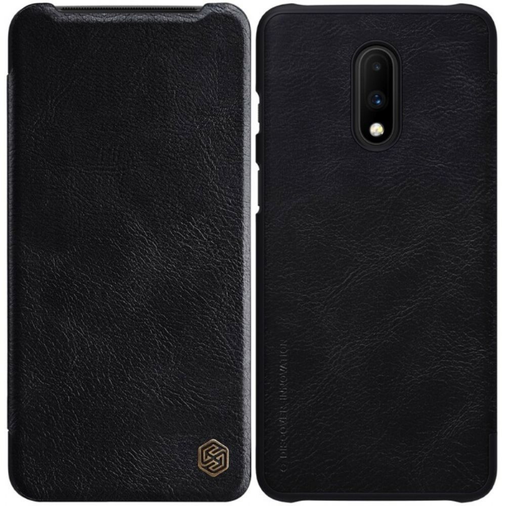 Bescherming Hoesje voor OnePlus 7 Folio-hoesje Nillkin Qin-serie