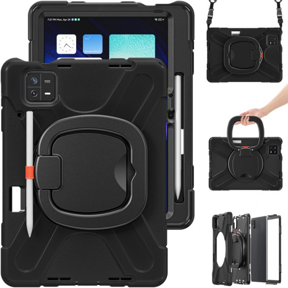 Hoesje Voor Xiaomi Pad 6 Draaibare Standaard Met Schouderriem