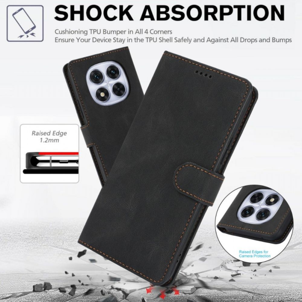 Bescherming Hoesje Xiaomi Redmi Note 15 5g Retro Suède-effect