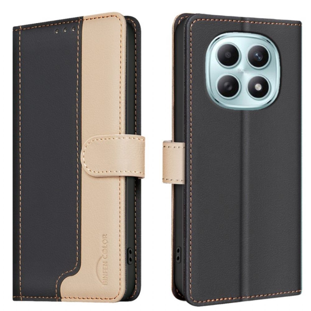 Flip Case Leren Xiaomi Redmi Note 15 5g Binfen Color Tweekleurig