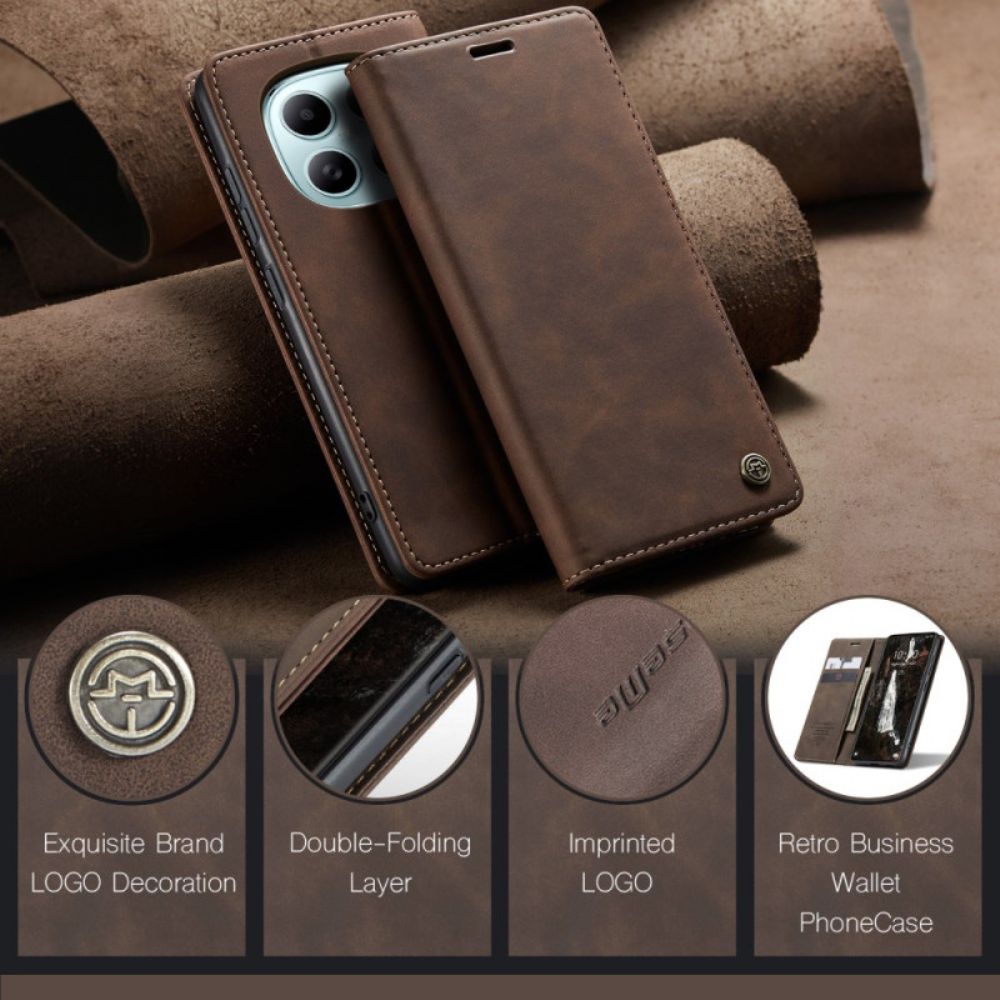 Flip Case Leren Xiaomi Redmi Note 15 5g Caseme