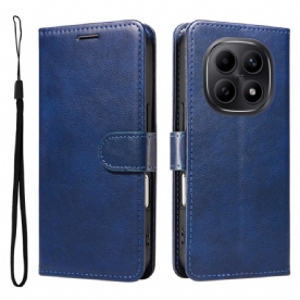 Flip Case Leren Xiaomi Redmi Note 15 5g Effen Leerlook