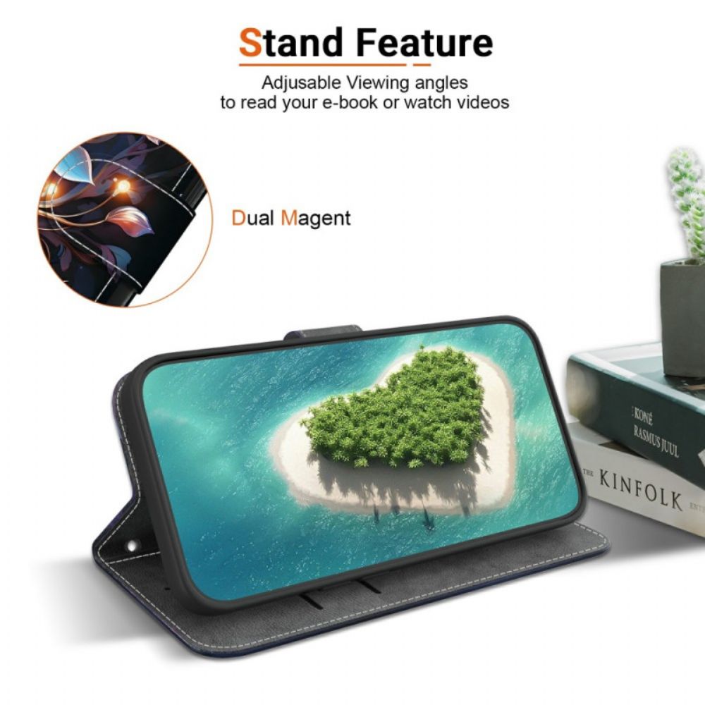 Flip Case Leren Xiaomi Redmi Note 15 5g Kleine Lantaarnbloemen