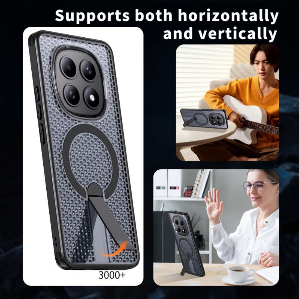 Flip Case Leren Xiaomi Redmi Note 15 5g Rastertextuur