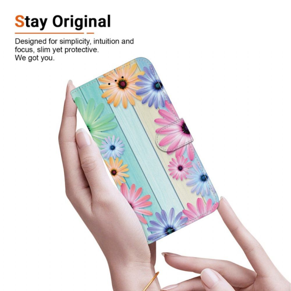 Flip Case Leren Xiaomi Redmi Note 15 5g Zonnebloemen