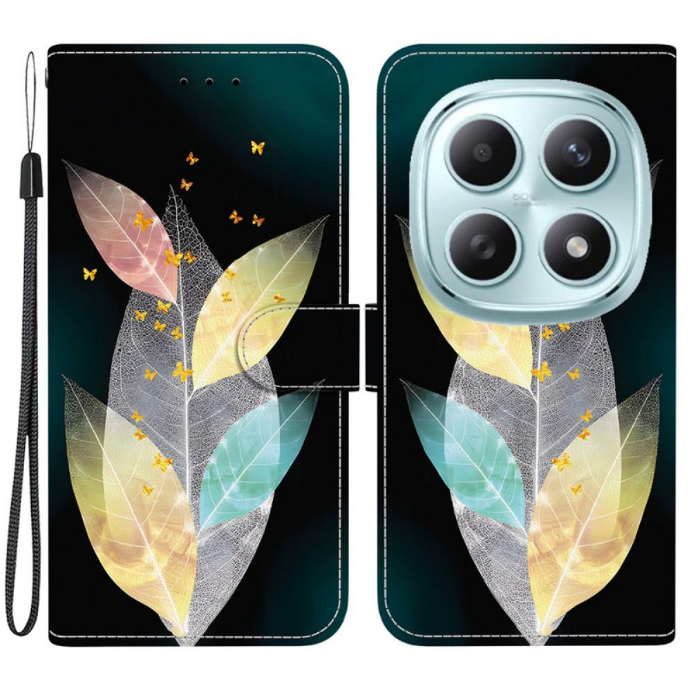 Folio-hoesje Xiaomi Redmi Note 15 5g Kleurrijke Bladeren