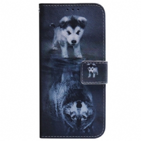 Folio-hoesje Xiaomi Redmi Note 15 5g Telefoonhoesje Droom Van Een Puppy