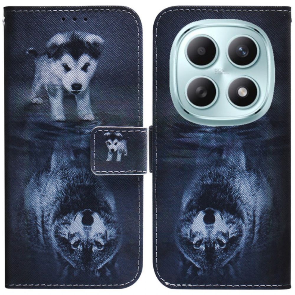 Folio-hoesje Xiaomi Redmi Note 15 5g Telefoonhoesje Droom Van Een Puppy