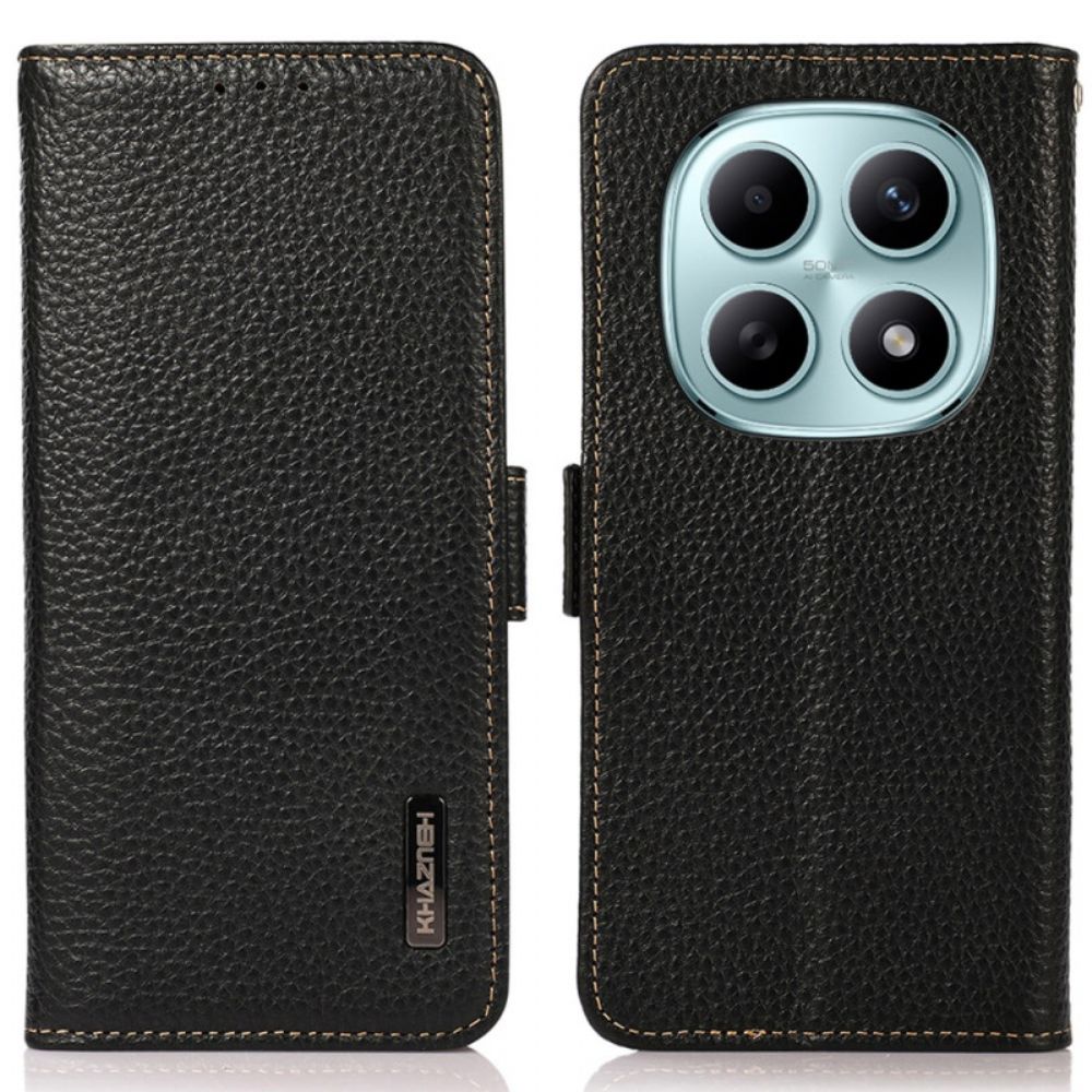 Folio-hoesje Xiaomi Redmi Note 15 5g Telefoonhoesje Echt Khazneh Leer