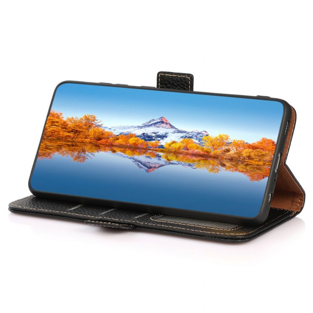 Folio-hoesje Xiaomi Redmi Note 15 5g Telefoonhoesje Echt Khazneh Leer