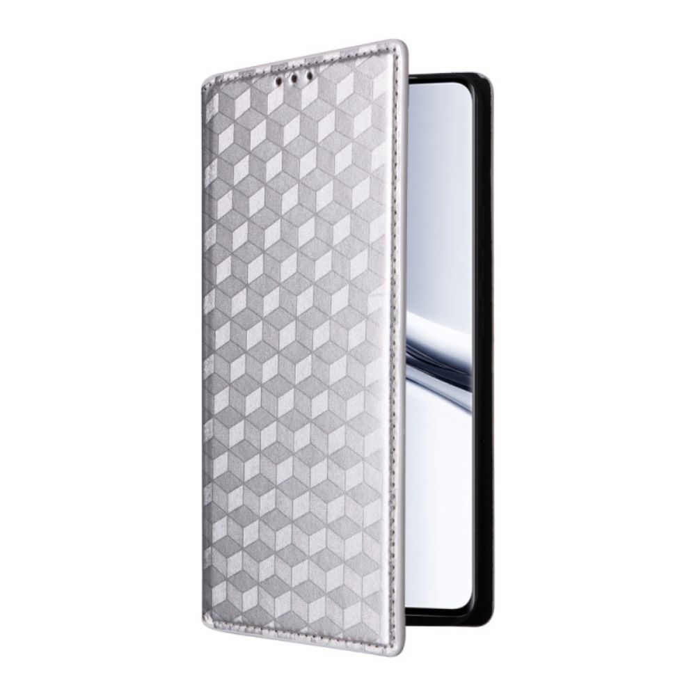 Folio-hoesje Xiaomi Redmi Note 15 5g Telefoonhoesje Gegraveerd Diamantpatroon