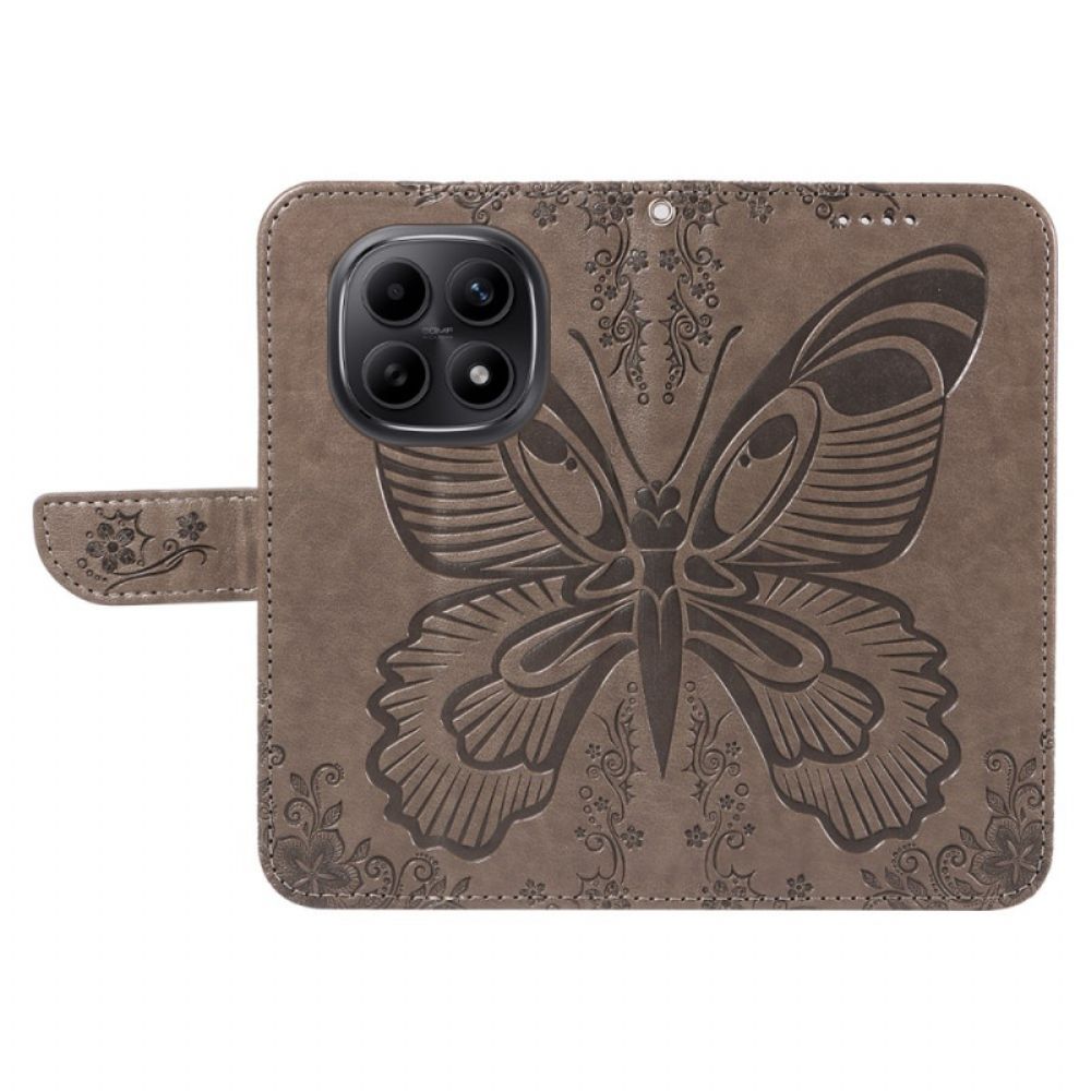 Folio-hoesje Xiaomi Redmi Note 15 5g Telefoonhoesje Grafische Vlinder