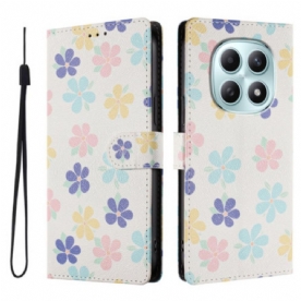 Folio-hoesje Xiaomi Redmi Note 15 5g Telefoonhoesje Kleurrijke Bloemen