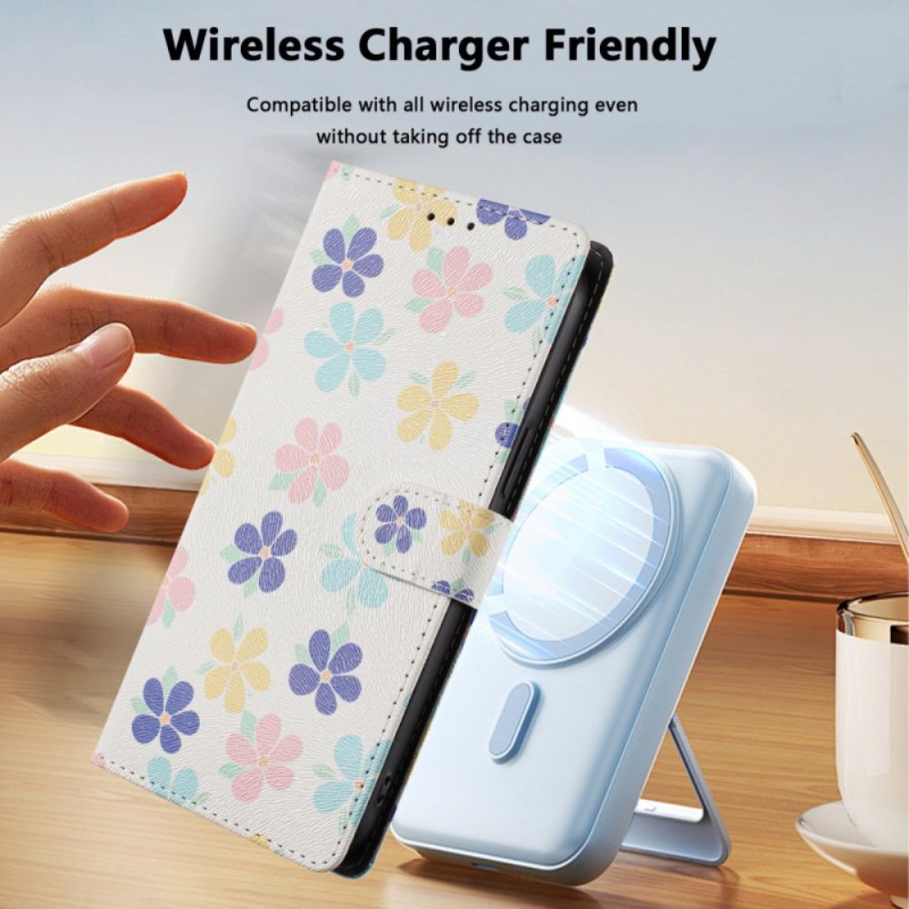 Folio-hoesje Xiaomi Redmi Note 15 5g Telefoonhoesje Kleurrijke Bloemen