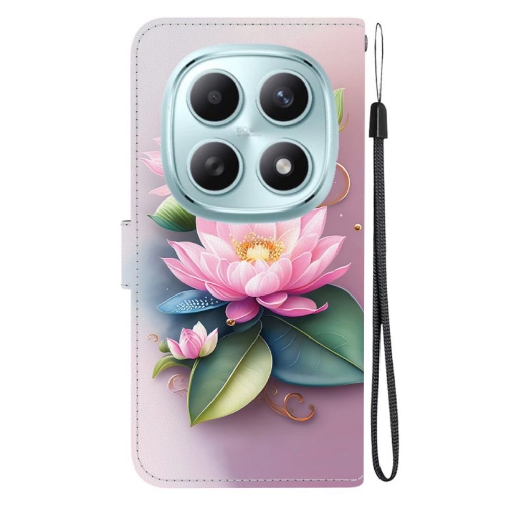 Folio-hoesje Xiaomi Redmi Note 15 5g Telefoonhoesje Lotus