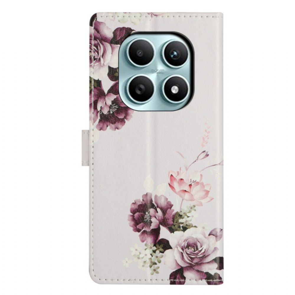 Folio-hoesje Xiaomi Redmi Note 15 5g Telefoonhoesje Rozenkruispatroon