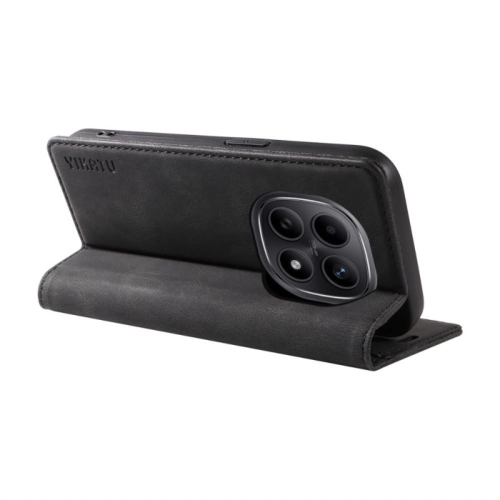 Folio-hoesje Xiaomi Redmi Note 15 5g Telefoonhoesje Yikatu Suède-effect