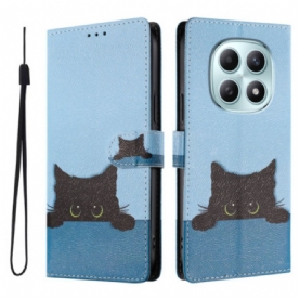 Folio-hoesje Xiaomi Redmi Note 15 5g Telefoonhoesje Zwarte Kat