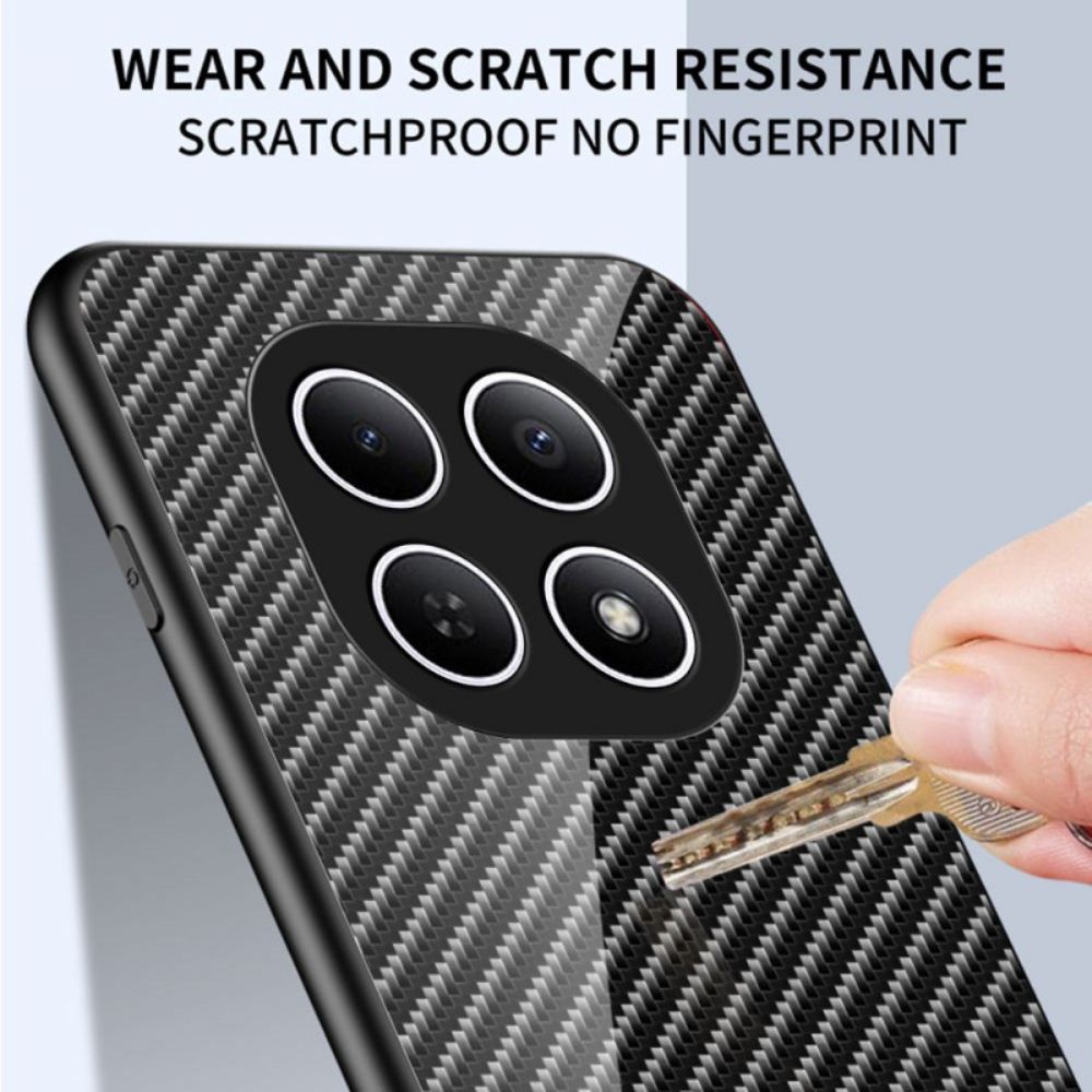 Hoesje Xiaomi Redmi Note 15 5g Gehard Glas Met Koolstofvezel Bescherming Hoesje