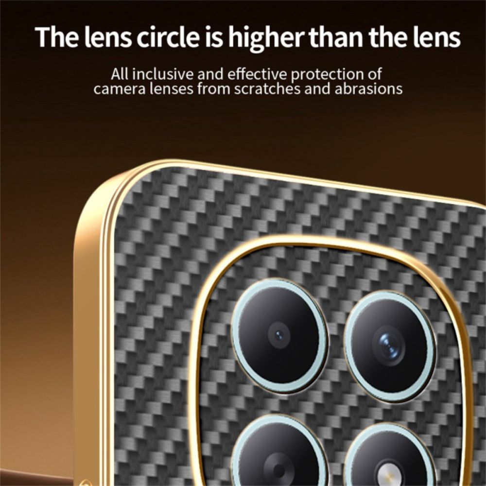 Hoesje Xiaomi Redmi Note 15 5g Koolstofvezeltextuur Bescherming Hoesje