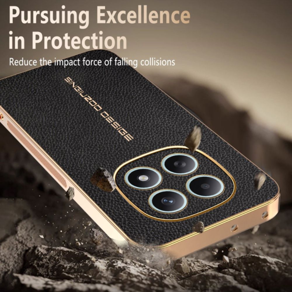 Hoesje Xiaomi Redmi Note 15 5g Krasbestendige Lychee-textuur Bescherming Hoesje