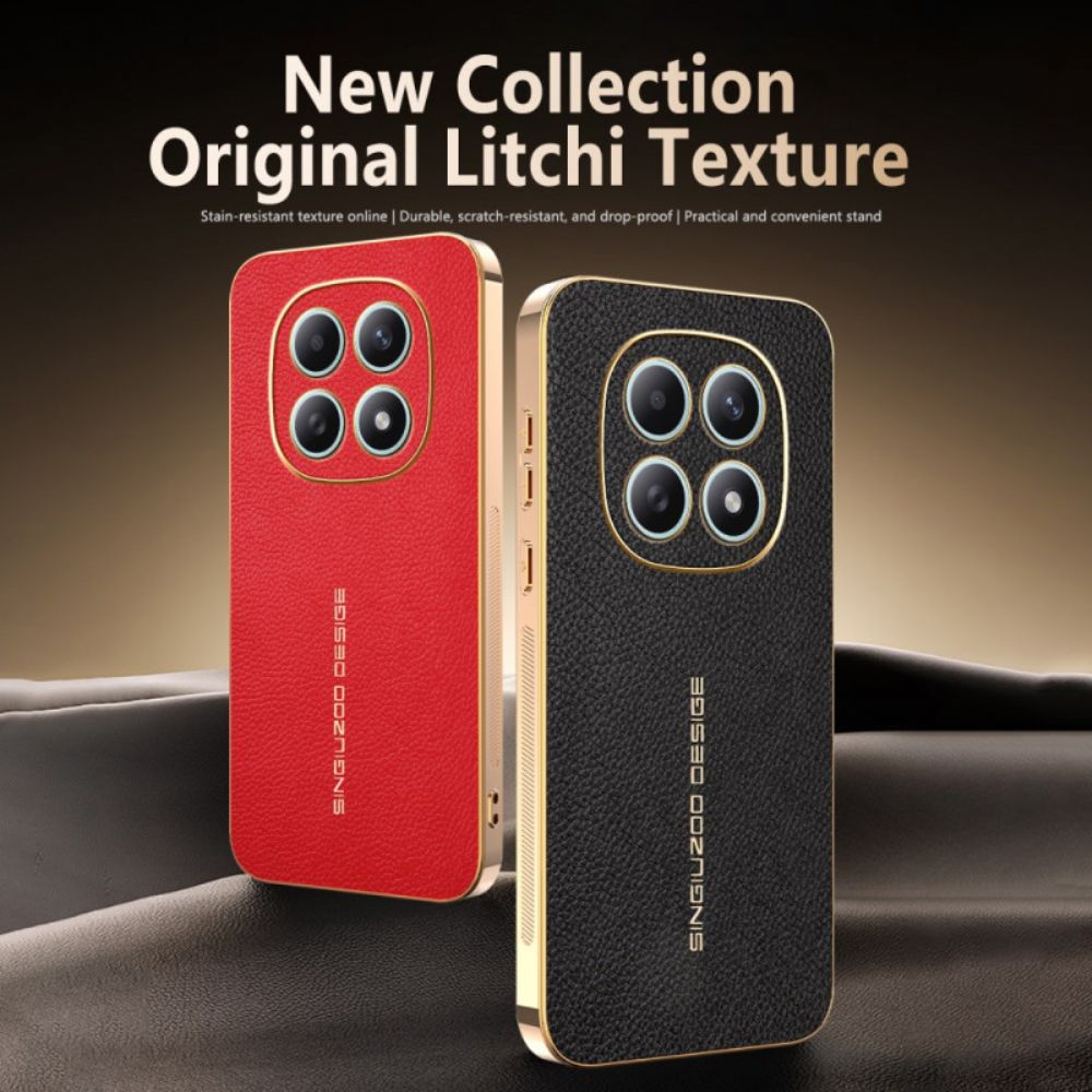 Hoesje Xiaomi Redmi Note 15 5g Krasbestendige Lychee-textuur Bescherming Hoesje