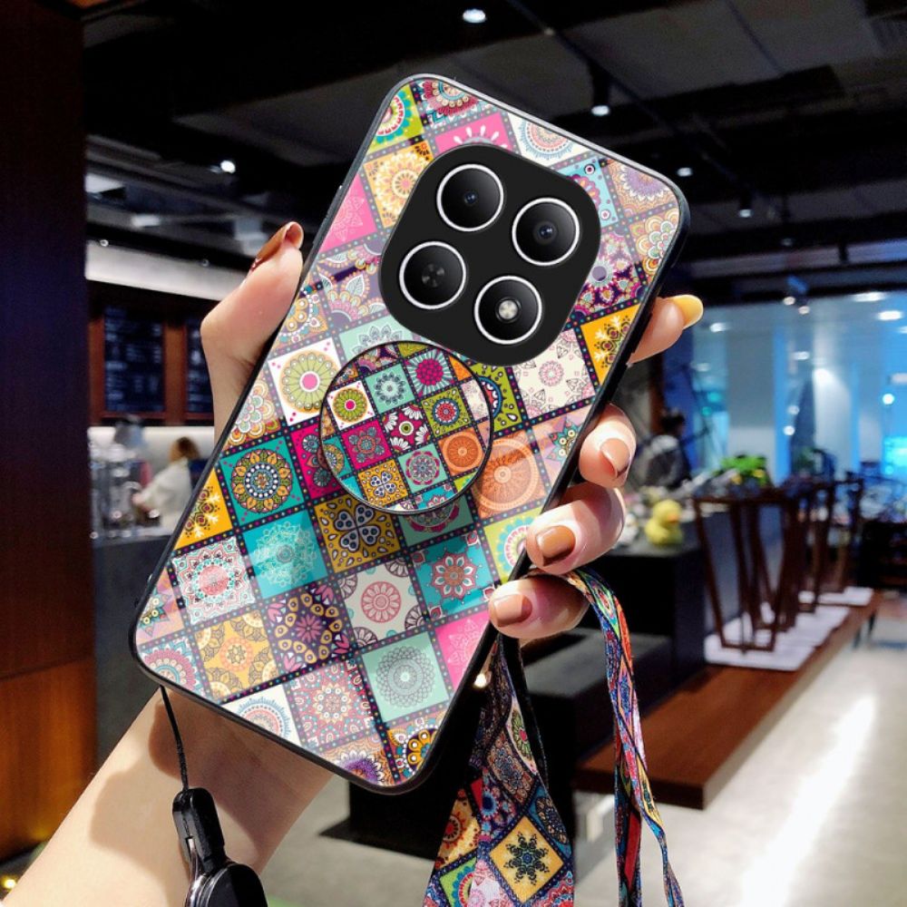 Hoesje Xiaomi Redmi Note 15 5g Patchwork Standaard En Riem Bescherming Hoesje