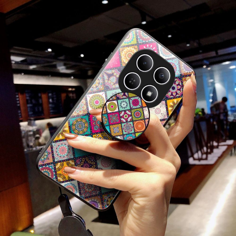 Hoesje Xiaomi Redmi Note 15 5g Patchwork Standaard En Riem Bescherming Hoesje