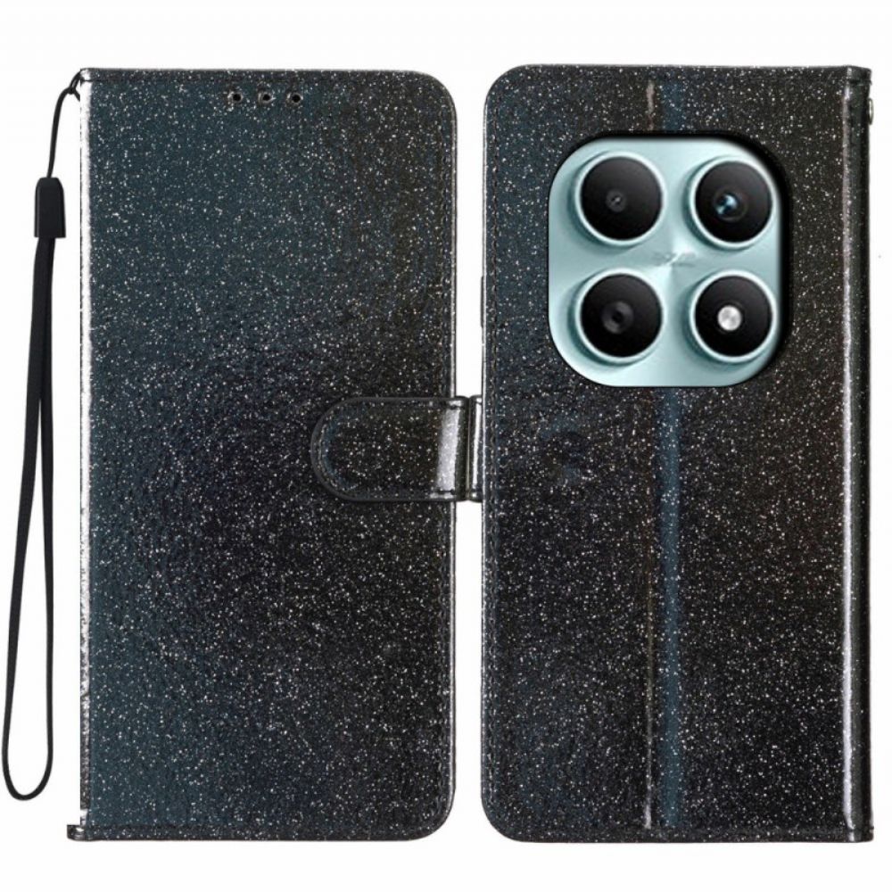 Leren Hoesje Voor Xiaomi Redmi Note 15 5g Glitter