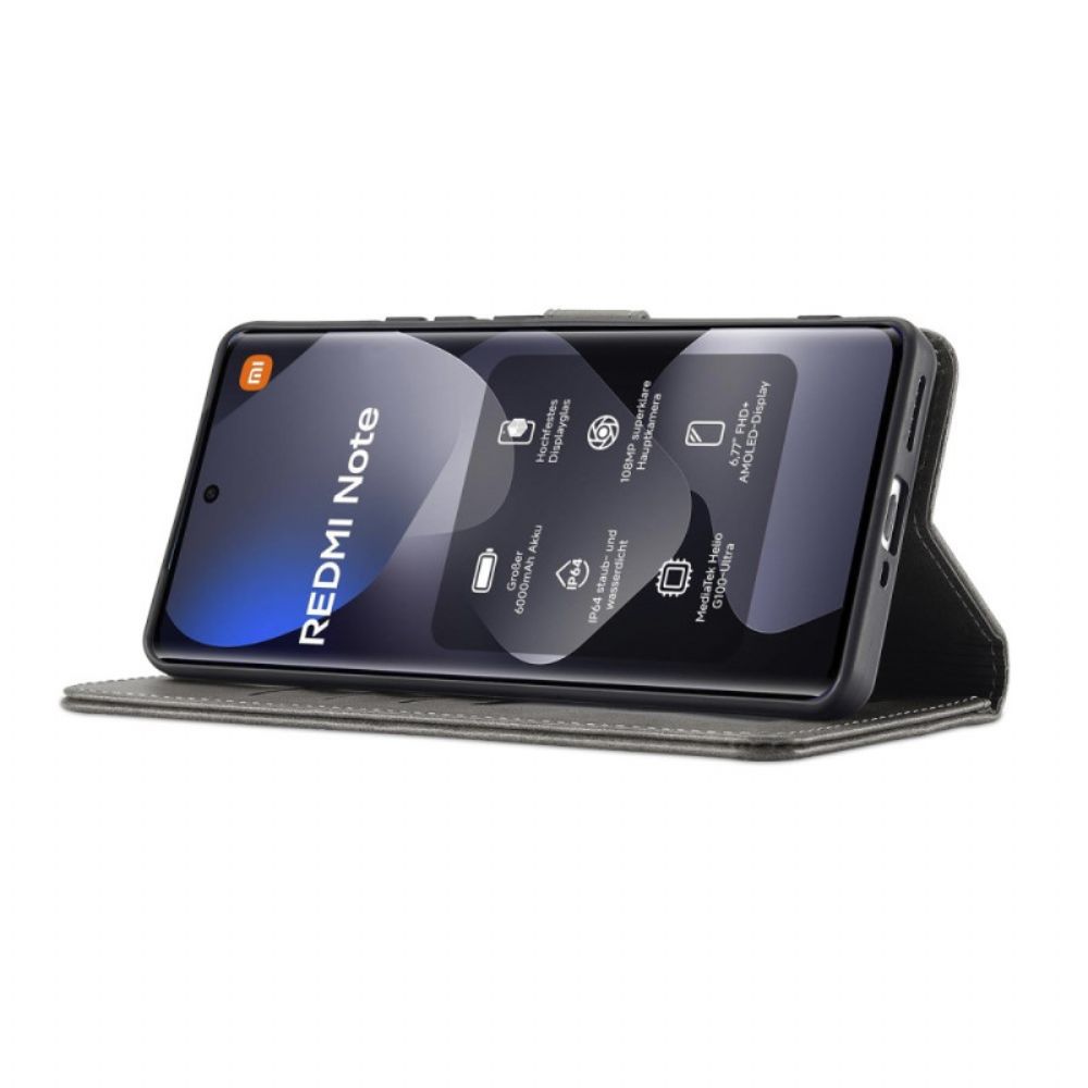Leren Hoesje Voor Xiaomi Redmi Note 15 5g Lc.imeeke Lederlook