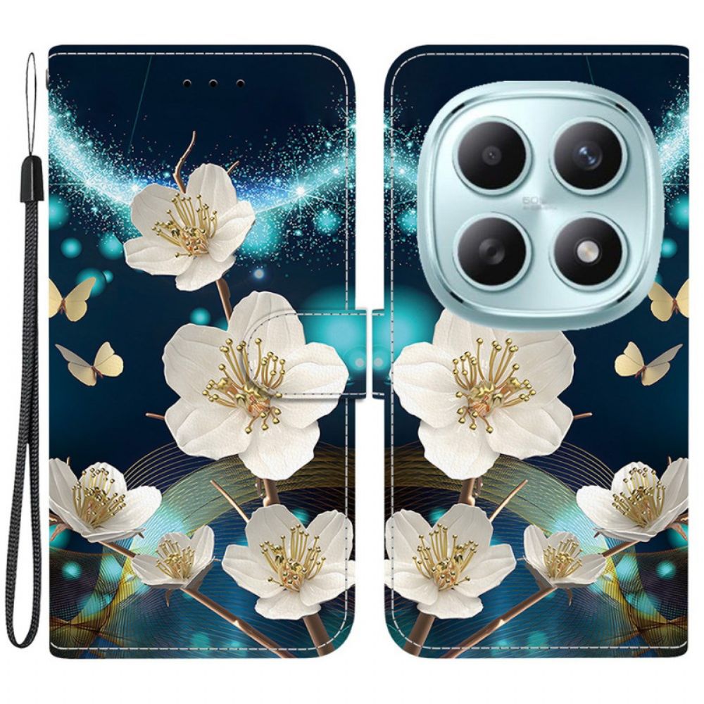 Leren Hoesje Voor Xiaomi Redmi Note 15 5g Magnolia's