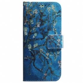 Leren Hoesje Xiaomi Redmi Note 15 5g Abrikozenbloesem Bescherming Hoesje