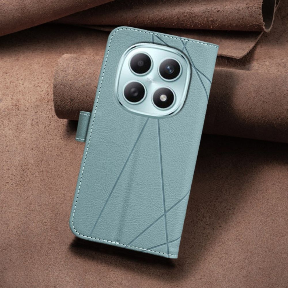 Leren Hoesje Xiaomi Redmi Note 15 5g Binfen Color Lijnen