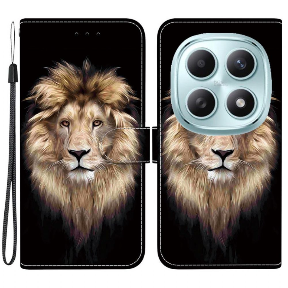 Leren Hoesje Xiaomi Redmi Note 15 5g Leeuwenkop